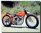 Vintage Harley Davidson Racer Bike Poster | Motorcycle Posters