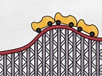How to Draw a Roller Coaster - HelloArtsy