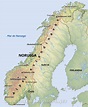 Mapa de Noruega