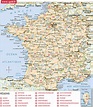 Carte de France départements villes et régions » Vacances - Arts ...