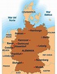 Mapa de Alemania - datos interesantes e información sobre el país