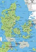 Physical Map of Denmark - Ezilon Maps