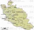 Kaart Vaucluse Frankrijk - kaart