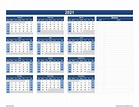 Calendar 2021 Excel Templates, Printable PDFs & Images - ExcelDataPro