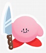 Knife Kirby Sticker - Kirby With A Knife Transparent PNG - 1070x1070 ...