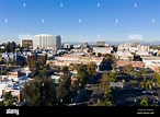 Aerial view of downtown Santa Ana California including the federal ...