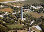 Jefferson Davis National Monument - Fairview, Kentucky aerial view ...