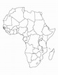 Printable Blank Map of Africa – Tim's Printables