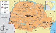 Blog de Geografia: Mapa do Paraná