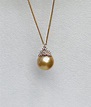 金色南洋珍珠吊墜 – Oriental Pearl