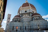 Florence. The dome of the Cathedral of Santa Maria del Fiore and Giotto ...