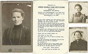 Anna Maria van der Donk, twee maal met jak, waarvan een gekleurd en met ...