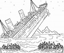 Dibujos de Titanic para colorear - Páginas para imprimir gratis