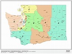 Washington 2022 Congressional Districts Wall Map - The Map Shop