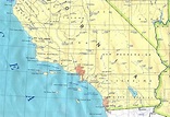 Mapa político del Sur del Estado de California - Tamaño completo | Gifex