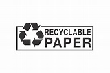 Recyclable Paper Logo