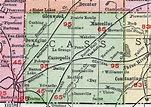 Cass County, Michigan, 1911, Map, Rand McNally, Cassopolis, Dowagiac ...