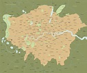 Map of Greater London districts and boroughs - Maproom