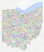 Ohio ZIP Code Map – medium image – shown on Google Maps
