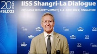 Dr John Chipman introduces the 20th IISS Shangri-La Dialogue - YouTube