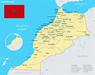 ⊛ Mapa de Marruecos | Político & Físico Para Imprimir HD · 2023