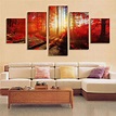 On Clearance My. Way Frameless Canvas Wall Art Prints Pictures, Modern ...