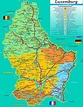 Luxemburg touristische karte