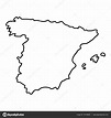 Mapa de España icono, esquema de estilo Stock Vector by ©ylivdesign ...
