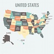 Us Map With State Names Free Printable | All in one Photos