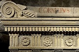 Sarcophagus of Lucius Cornelius Scipio Barbatus (a close-up). Rome ...