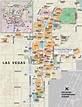Las Vegas map - mapa de la ciudad de Las Vegas (Estados unidos de América)
