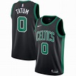 Men's Boston Celtics Jayson Tatum #0 Black Jersey S-2XL | Boston ...