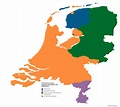 Spread of secondary/regional languages in the Netherlands. : r/Maps