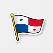 Ilustración vectorial bandera nacional de panamá símbolo de ubicación ...