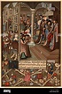 Carlos el Temerario (1433-1477), duque de Bourgogne, en su trono con ...