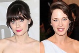 Zooey Deschanel rendered unrecognizable without bangs. : pics