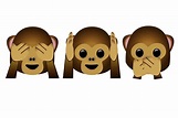 Hear No Evil See No Evil: Monkey Emoji Art Print
