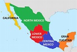 Map of the states of Mexico - States Mexico map (Central America ...