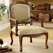 Traditional Accent Chair , Antique Oak - Walmart.com - Walmart.com