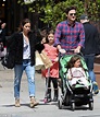 Jason Bateman pushes daughter Maple in stroller as daughter Francesca ...