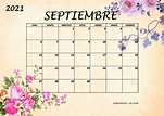 Plantilla Calendario 【SEPTIEMBRE 2021】 para IMPRIMIR