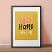 No Hard Feelings 8x10 Art Print Song Lyrics | Etsy