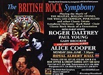 TOUR POSTER~British Rock Symphony 1999 Roger Daltrey Alice Cooper 30x40 ...