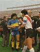 Diego Maradona & Daniel Passarella - Boca Juniors v River Plate ...