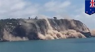 紐西蘭地震 海岸峭壁崩毀墜海 - YouTube