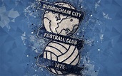 Download wallpapers Birmingham City FC, 4k, geometric art, logo, blue ...