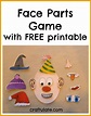 Face Parts Game - with free printable - Craftulate | Activities for ...