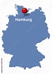 Hamburg Deutschlandkarte