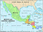 Map of Mexico and central america - Map Mexico and central america ...