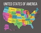 Map Of Usa With Name Of States - United States Map